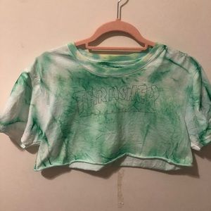 SOLDDDDD graphic green tie dye